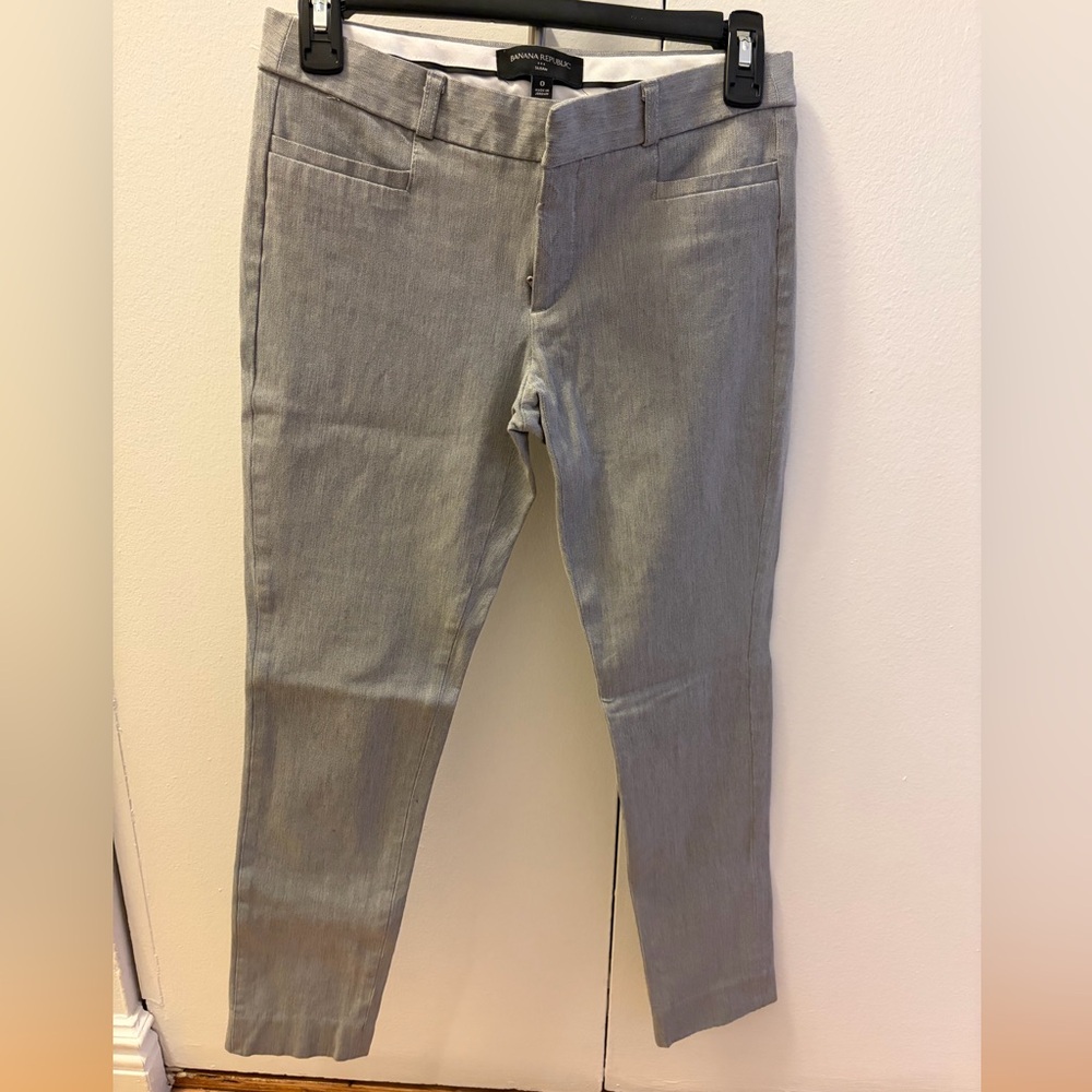 Banana Republic Light Gray Ankle Pants